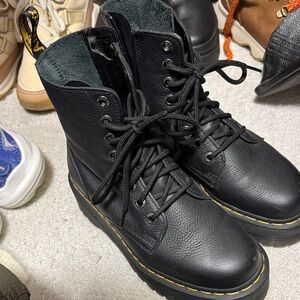 Dr. Martens Black Leather Ankle Boots